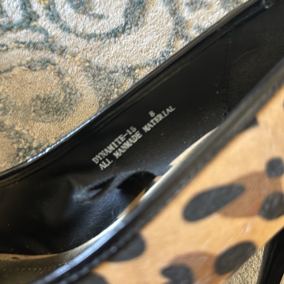 Leopard, red and patent leather. Size 8 - Picture 6 of 8